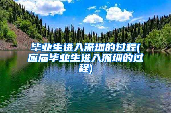 毕业生进入深圳的过程(应届毕业生进入深圳的过程)