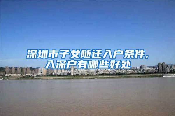 深圳市子女随迁入户条件,入深户有哪些好处