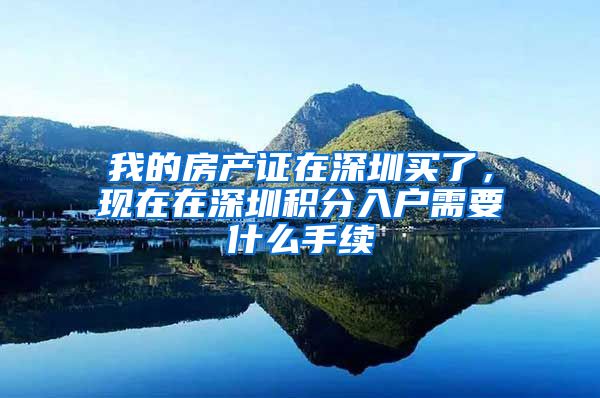 我的房产证在深圳买了，现在在深圳积分入户需要什么手续