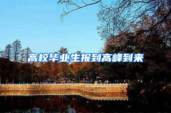 高校毕业生报到高峰到来