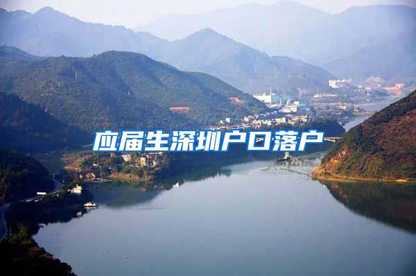 应届生深圳户口落户