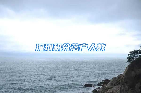 深圳积分落户人数
