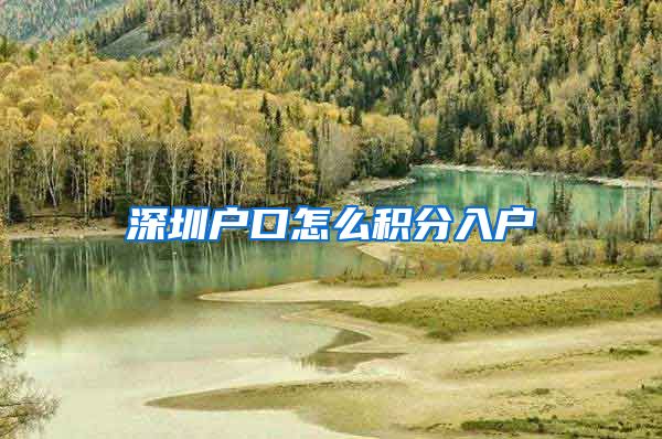 深圳户口怎么积分入户
