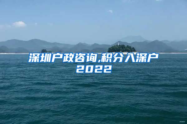 深圳户政咨询,积分入深户2022