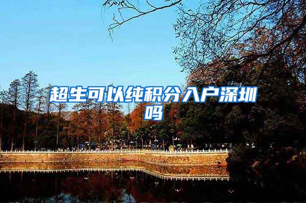 超生可以纯积分入户深圳吗