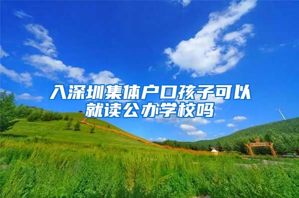 入深圳集体户口孩子可以就读公办学校吗