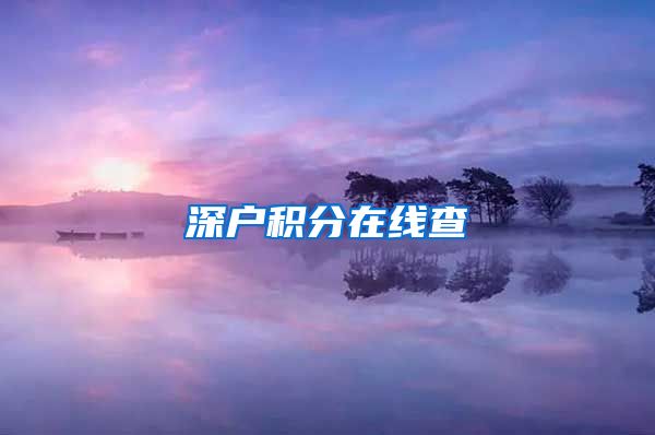 深户积分在线查