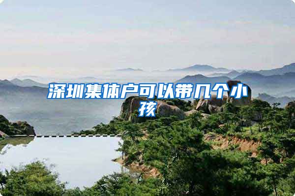 深圳集体户可以带几个小孩