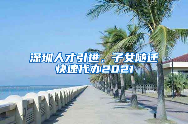 深圳人才引进，子女随迁快速代办2021