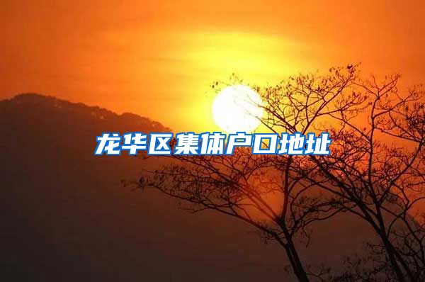 龙华区集体户口地址