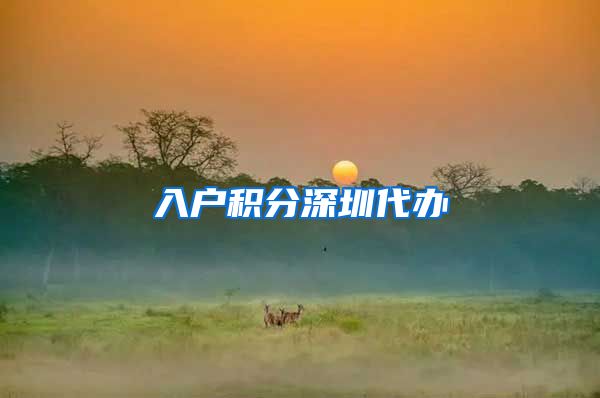 入户积分深圳代办