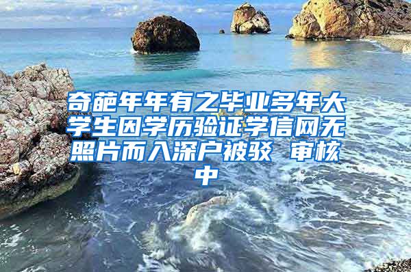 奇葩年年有之毕业多年大学生因学历验证学信网无照片而入深户被驳 审核中