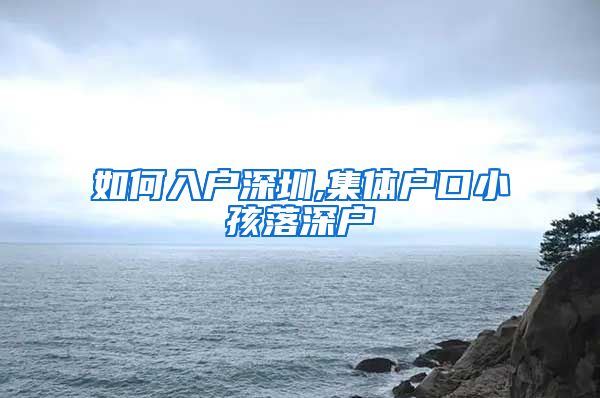 如何入户深圳,集体户口小孩落深户