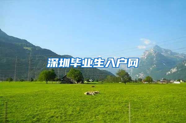 深圳毕业生入户网