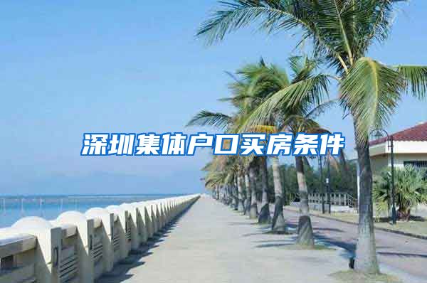 深圳集体户口买房条件