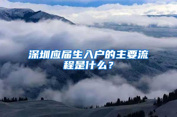 深圳应届生入户的主要流程是什么？