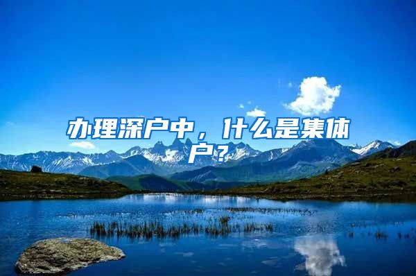 办理深户中，什么是集体户？