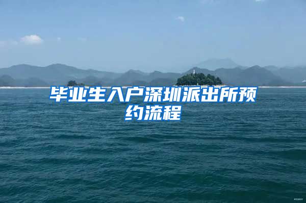 毕业生入户深圳派出所预约流程