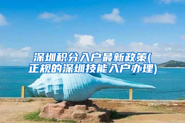 深圳积分入户最新政策(正规的深圳技能入户办理)
