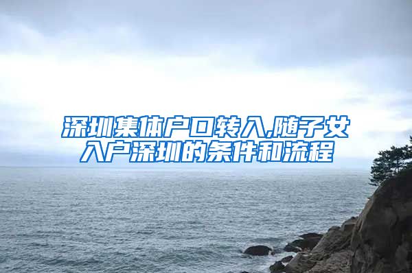 深圳集体户口转入,随子女入户深圳的条件和流程
