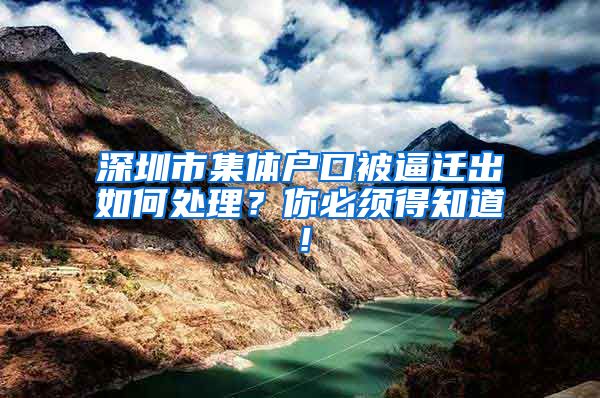 深圳市集体户口被逼迁出如何处理？你必须得知道！