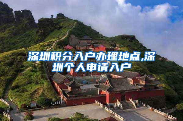 深圳积分入户办理地点,深圳个人申请入户