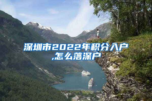 深圳市2022年积分入户,怎么落深户
