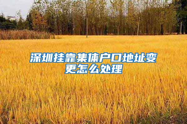 深圳挂靠集体户口地址变更怎么处理