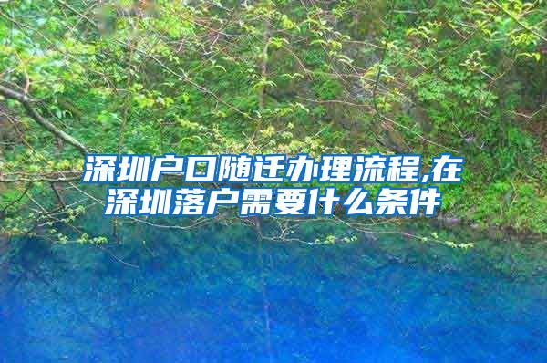 深圳户口随迁办理流程,在深圳落户需要什么条件