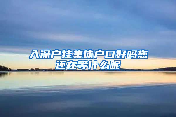 入深户挂集体户口好吗您还在等什么呢