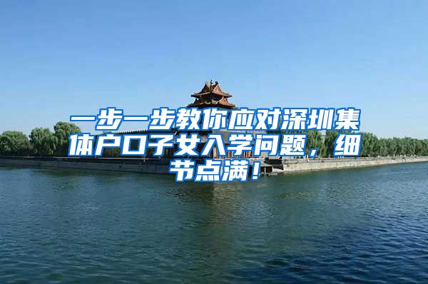 一步一步教你应对深圳集体户口子女入学问题，细节点满！