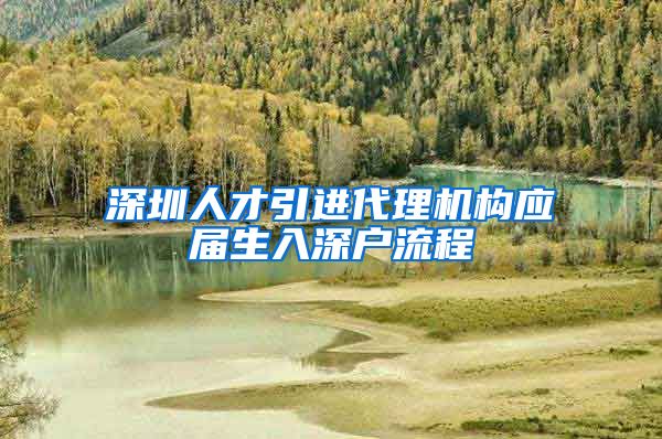深圳人才引进代理机构应届生入深户流程
