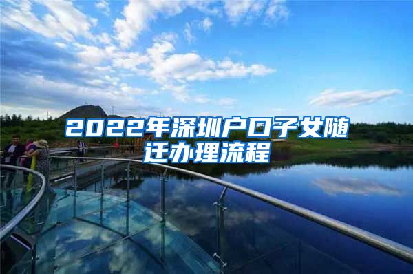 2022年深圳户口子女随迁办理流程