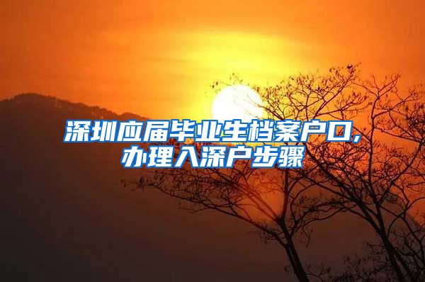 深圳应届毕业生档案户口,办理入深户步骤