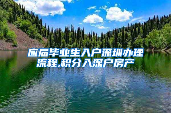 应届毕业生入户深圳办理流程,积分入深户房产
