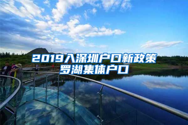 2019入深圳户口新政策罗湖集体户口