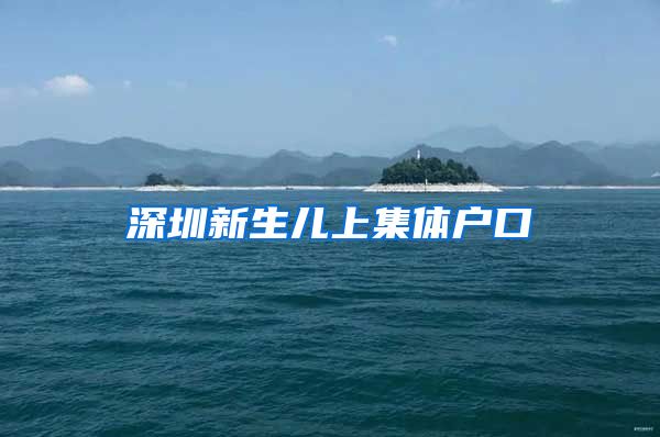 深圳新生儿上集体户口