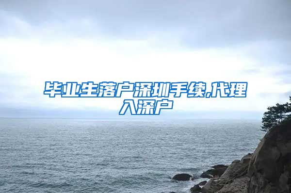 毕业生落户深圳手续,代理入深户