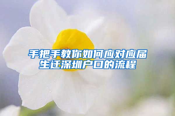 手把手教你如何应对应届生迁深圳户口的流程