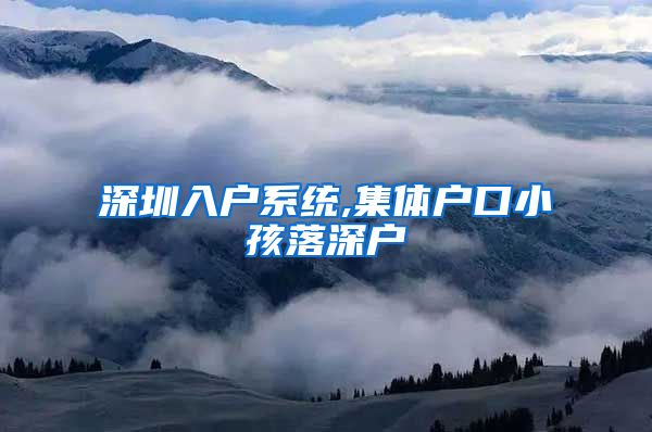深圳入户系统,集体户口小孩落深户