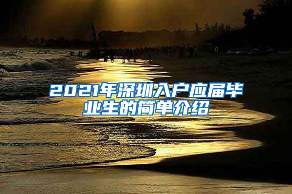 2021年深圳入户应届毕业生的简单介绍