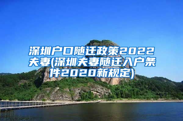 深圳户口随迁政策2022夫妻(深圳夫妻随迁入户条件2020新规定)
