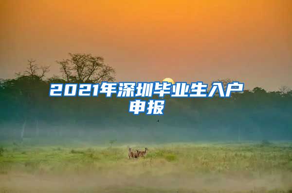 2021年深圳毕业生入户申报
