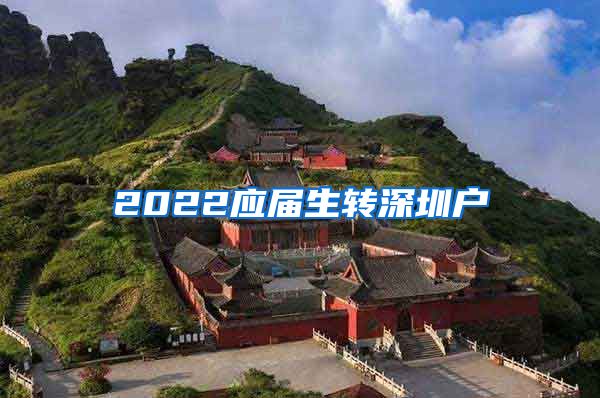 2022应届生转深圳户
