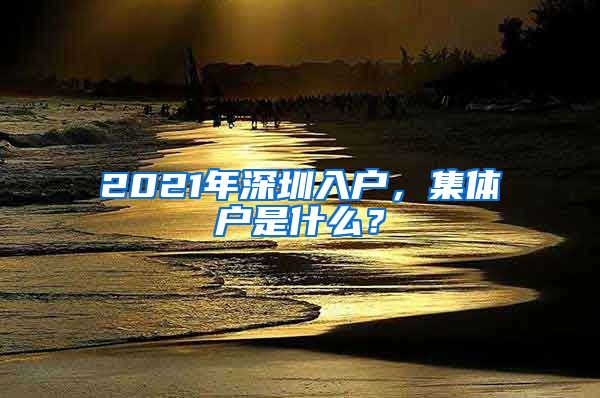 2021年深圳入户，集体户是什么？