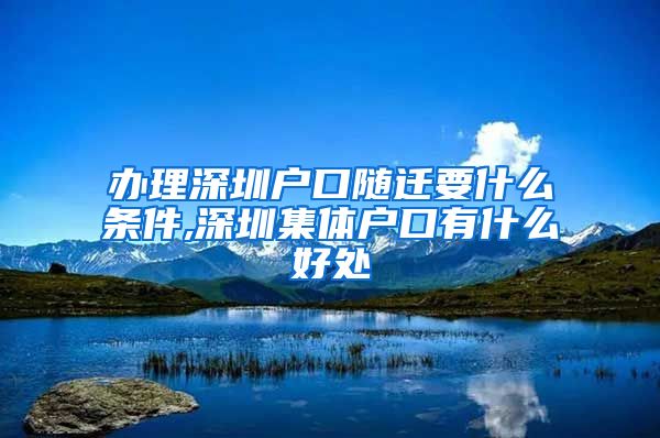 办理深圳户口随迁要什么条件,深圳集体户口有什么好处