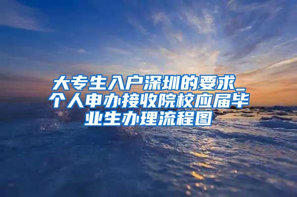 大专生入户深圳的要求_个人申办接收院校应届毕业生办理流程图