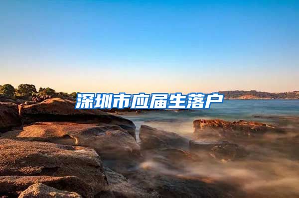 深圳市应届生落户