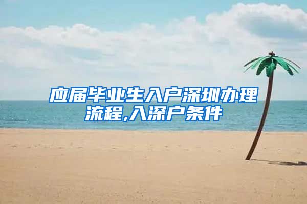 应届毕业生入户深圳办理流程,入深户条件