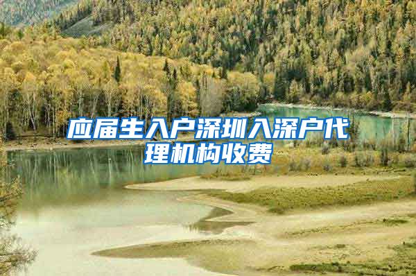 应届生入户深圳入深户代理机构收费